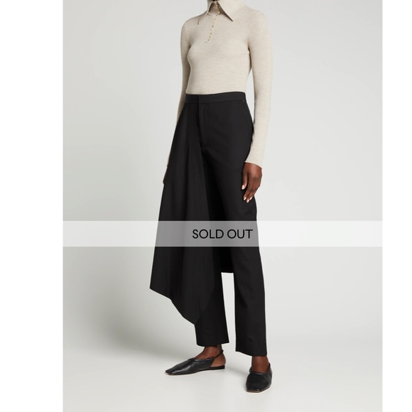 Deveaux New York Asymmetric Skirt Pants in Black - Size 02 / XS - Picture 2 of 9